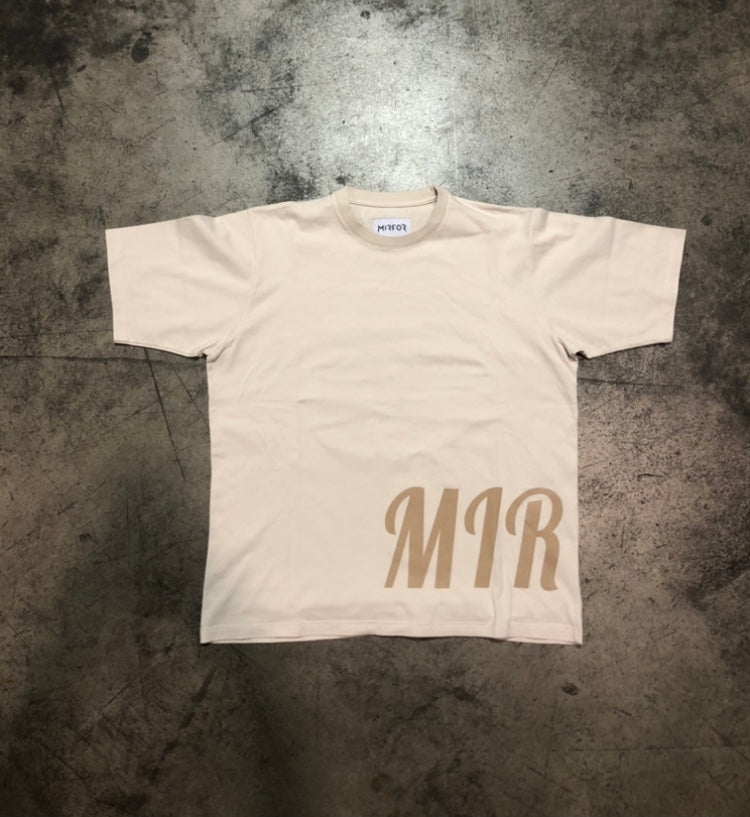 MIRROR cream T-shirt