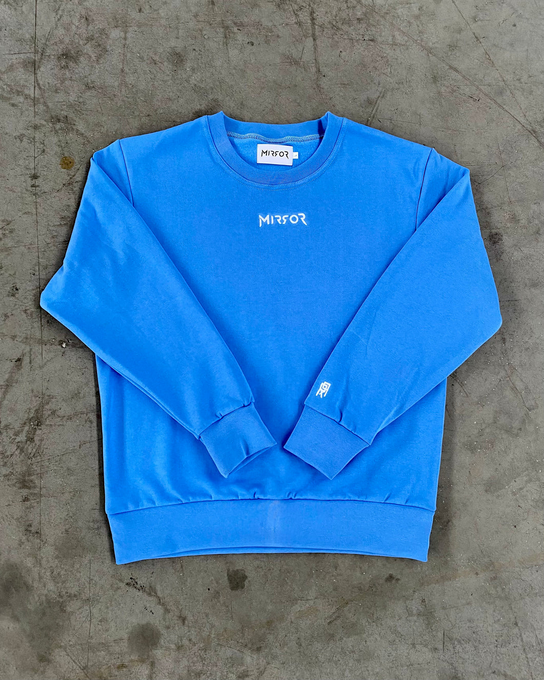 Mirror Crewneck Light-blue